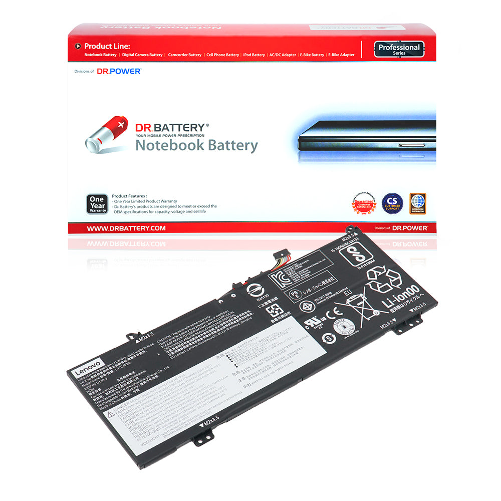 L17M4PB0 Battery for Lenovo Flex 6-14IKB 14ARR Lenovo IdeaPad 530-14ARR 14IKB Lenovo IdeaPad 530S-14ARR 14IKB 15IKB Lenovo XiaoXin Air 14IKBR 14ARR 14IWL 15IKBR 15ARR 15IWL Series Laptop L17C4PB0 5B10Q16066 3ICP4/41/110 [7.68V] Compatible Battery