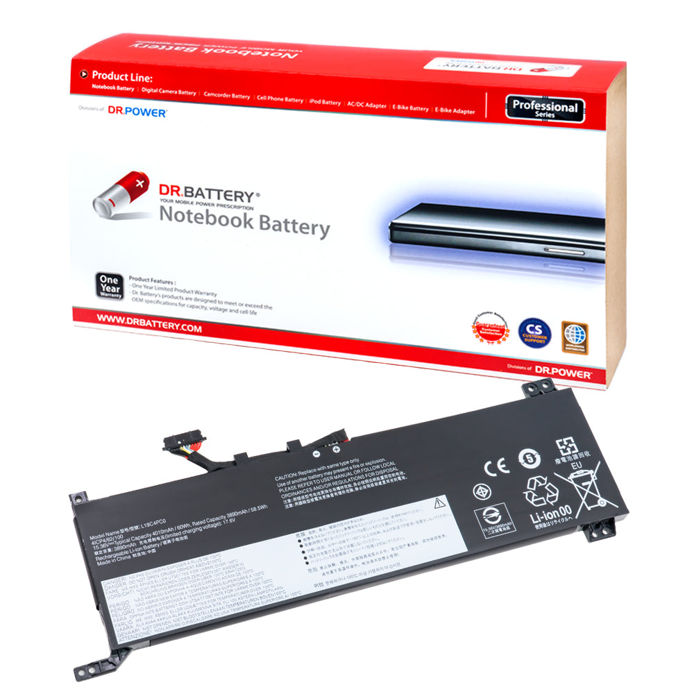 5B10W86195 Battery for Lenovo Legion 5-15IMH05 5-15IMH05H 5-15ARH05 5-15ARH05H Series Lenovo Legion 5P-15IMH05 5P-15IMH05H 5P-15ARH05H Series Lenovo Legion R7000 Y7000 Series Laptop L19C4PC0 L19M4PC0 5B10W86196 [15.36V] Compatible Battery