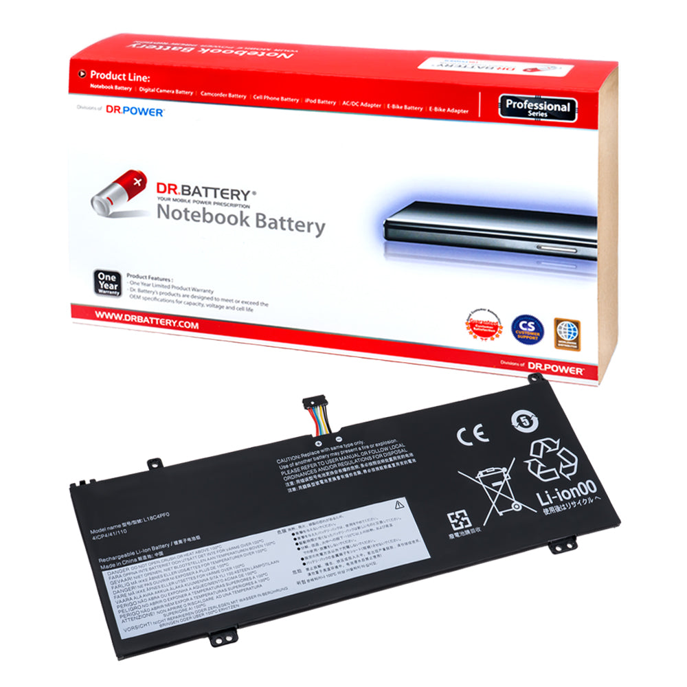 Lenovo Thinkbook 13s-IWL 20R9 Series Laptop Battery L18C4PF0 L18M4PF0 5B10S73499 L18D4PF0 5B10W67315 [15.36V] Compatible Battery