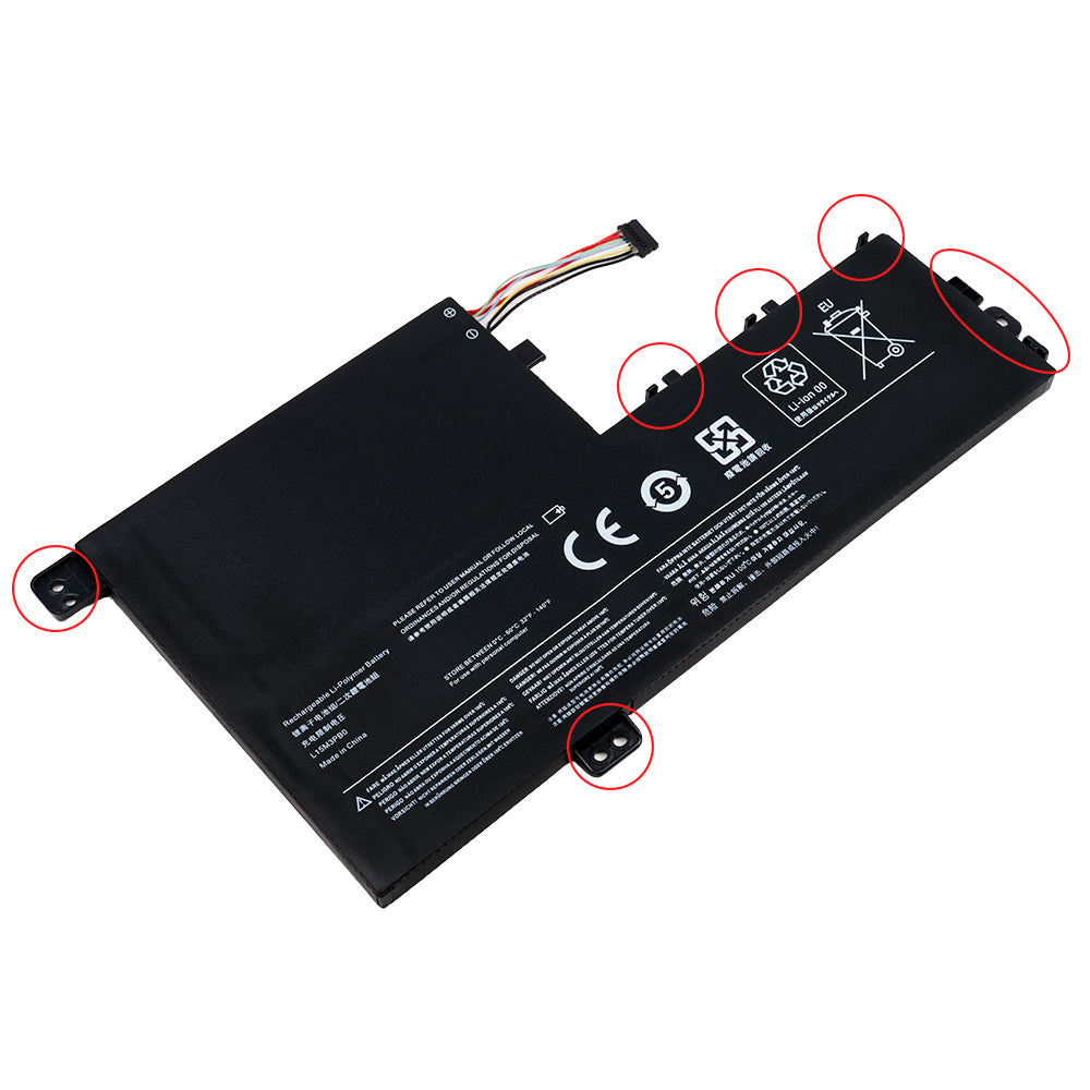 Lenovo Flex 5 1570 Flex 5 1470 Series Laptop Battery L15C3PB1 L15C2PB1 L15L3PB0 L15L2PB1 L15M3PB0 L15M2PB1 L14M2P21 L14L2P21 [11.25V/11.4V] (Shape A) Compatible Battery