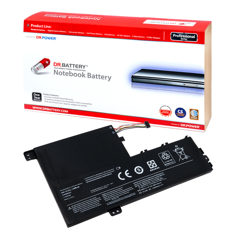 Lenovo Flex 5 1570 Flex 5 1470 Series Laptop Battery L15C3PB1 L15C2PB1 L15L3PB0 L15L2PB1 L15M3PB0 L15M2PB1 L14M2P21 L14L2P21 [11.25V/11.4V] (Shape A) Compatible Battery