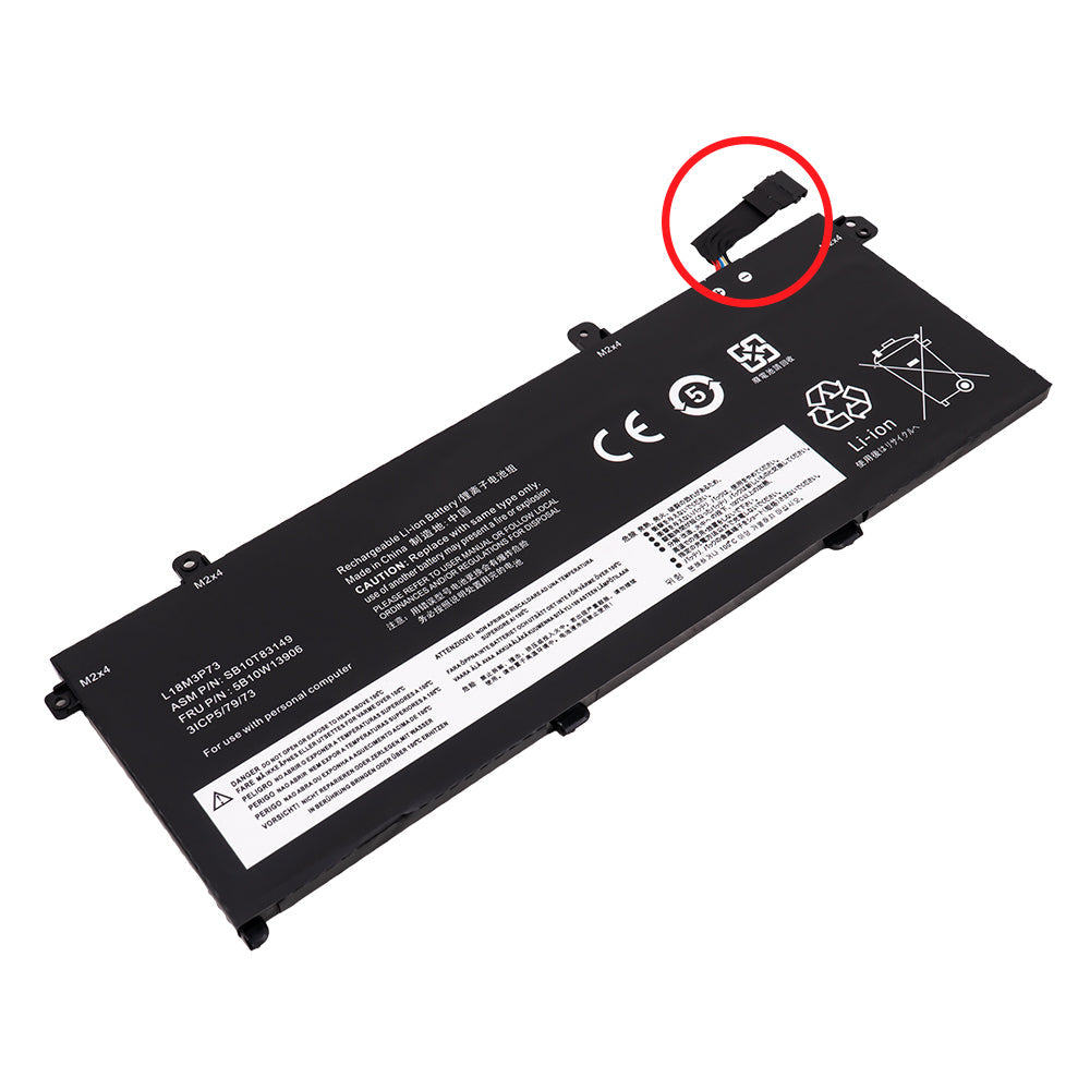 L18S3P73 Battery for Lenovo ThinkPad P14s Gen 1 Gen 2 Series Lenovo ThinkPad P43s Series Lenovo ThinkPad T14 Gen 1 Gen 2 Series Lenovo ThinkPad T490 T495 Series Laptop 02DL007 L18C3P72 5B10W13906 02DL008 L18M3P73 [11.52V/11.55V] Compatible Battery