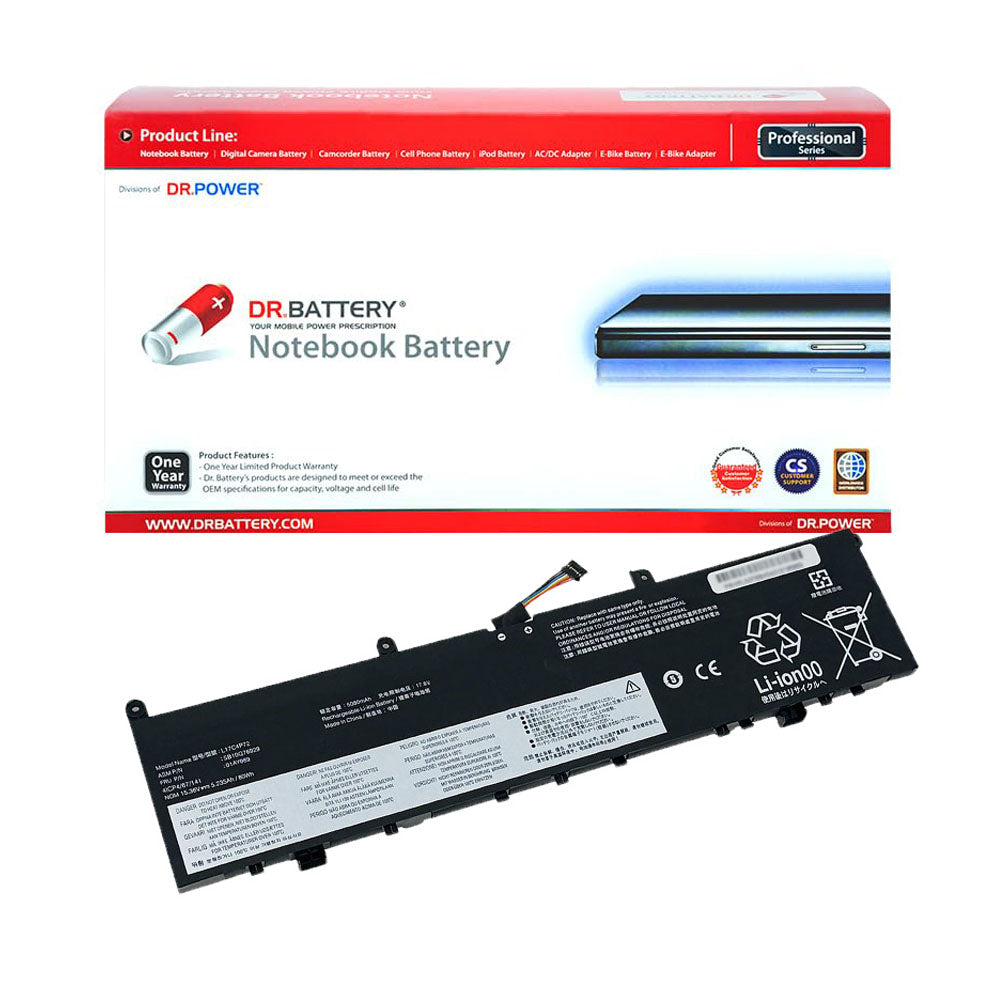 Lenovo ThinkPad X1 Extreme 1st Gen Series Lenovo ThinkPad X1 Extreme Gen1  Series Laptop Battery L17C4P72 01YU911 L18M4P71 5B10W13953 5B10W13900 SB10Q76929 5B10V98091 [15.36V] Compatible Battery