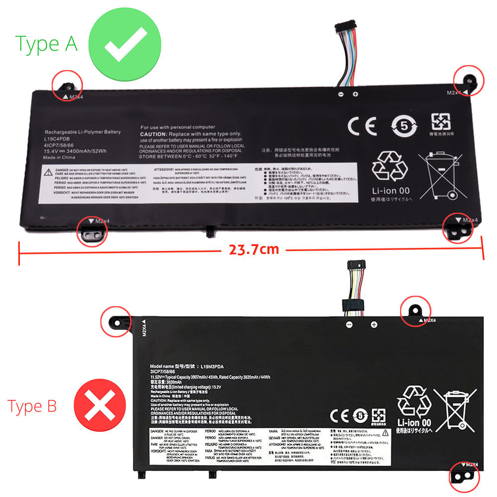 Lenovo ThinkBook 14s Yoga ITL Series Laptop Battery L19C4PDB L19M4PDB 5B10Z21201 5B10Z21209 L20M4PDB [15.36V/15.44V] Compatible Battery