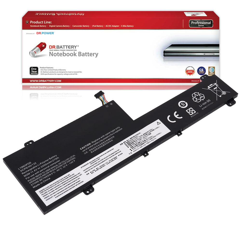 Lenovo IdeaPad Flex 5-15IIL05 Flex 5-15ALC05 Flex 5-15ITL05 Series Laptop L19L3PD6 L19M3PD6 L19C3PD6 5B10X49073 L19D3PD6 SB10X49078 5B10X49077 SB10X49076 [11.4V/11.55V] Compatible Battery