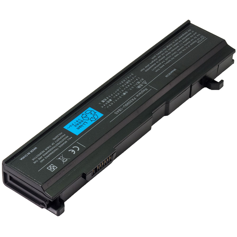 Toshiba Satellite A100 A105 A110 A80 Series Laptop Battery PA3399U-2BAS PA3399U-1BAS PA3478U-1BAS PA3478U-1BRS PA3400U-1BRS PABAS057 [6600 mAh / 71Wh / 10.8V] Compatible Battery