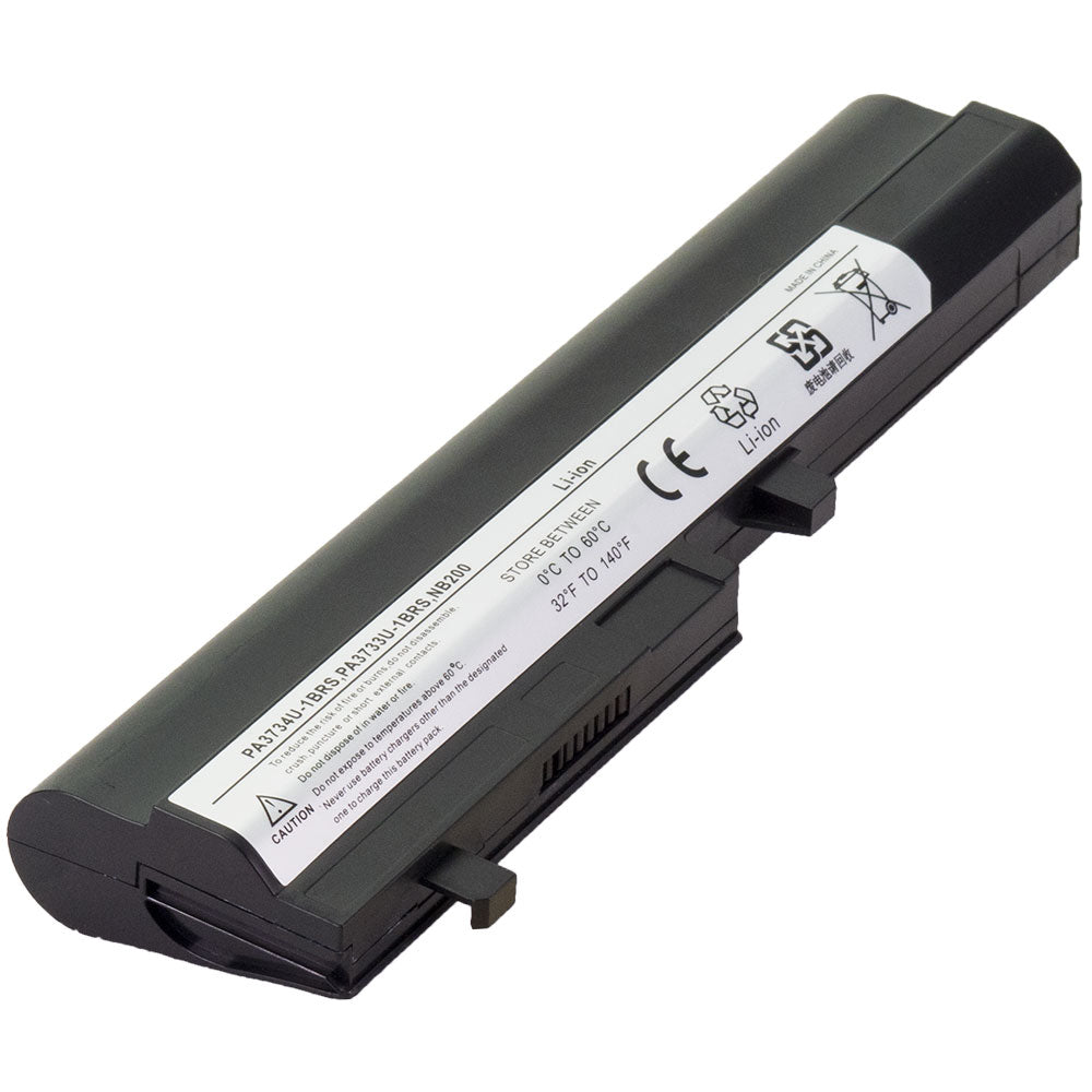PA3733U-1BRS PA3732U-1BAS Battery for Toshiba Mini NB200 NB205 NB255 Series Laptop PA3734U-1BRS [10.8V] Compatible Battery