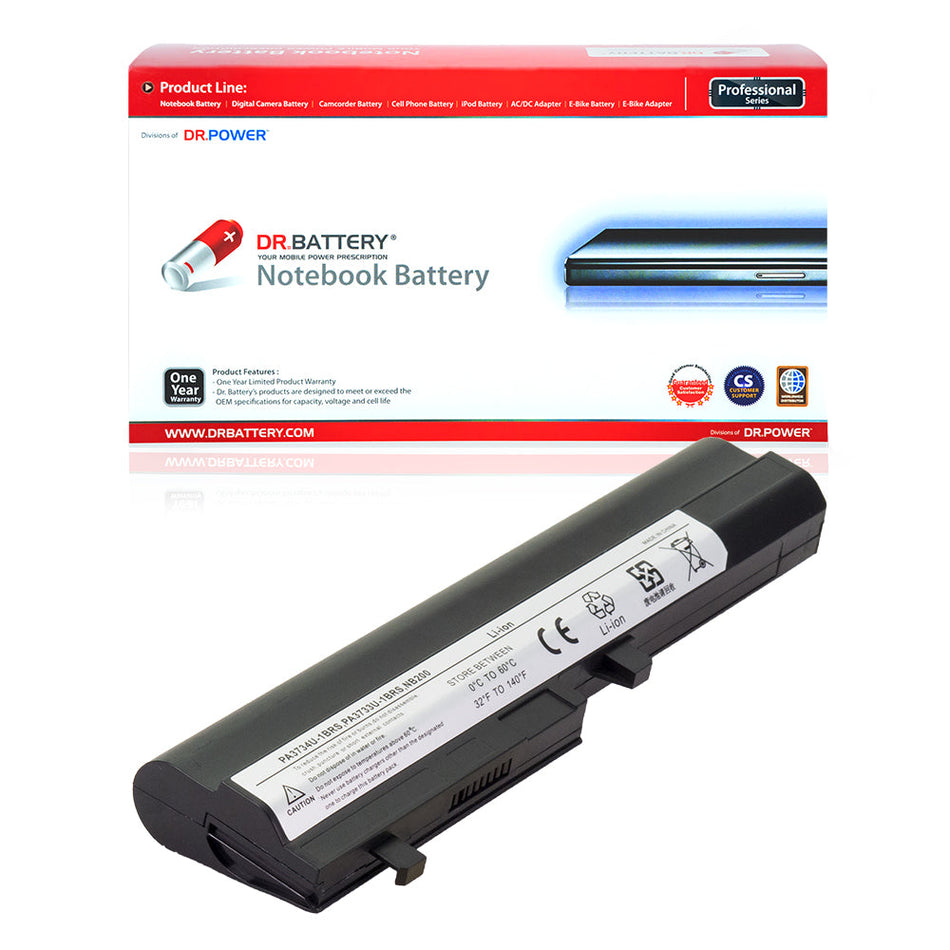 Toshiba Mini NB255-N245 NB255-N250 NB200 NB205 NB255 Series Laptop Battery PA3734U-1BRS PA3733U-1BRS PA3732U-1BAS [10.8V] Compatible Battery