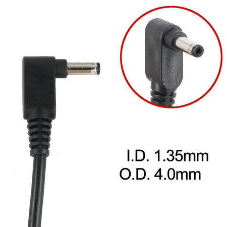 Asus VivoBook E203MAH VivoBook Max X541UA X541NA X541N X541U Taichi 21-DH71 ZenBook U31A UX430UA Laptop AC Adapter Power Cord (1.35 x 4.0mm) [19V 2.1A 40W] - Compatible Adapter