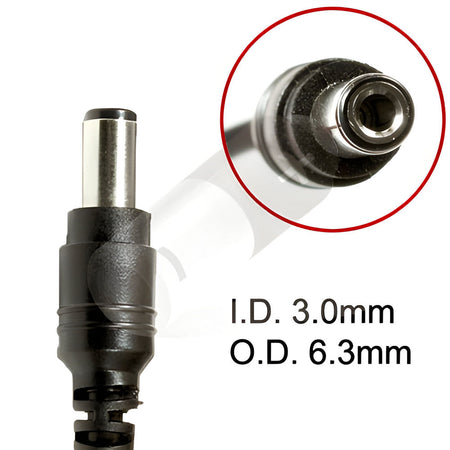 6.3 x 3.0mm Tip 15V 75W AC Adapter – Universal Power Supply for Devices ≤ 75W