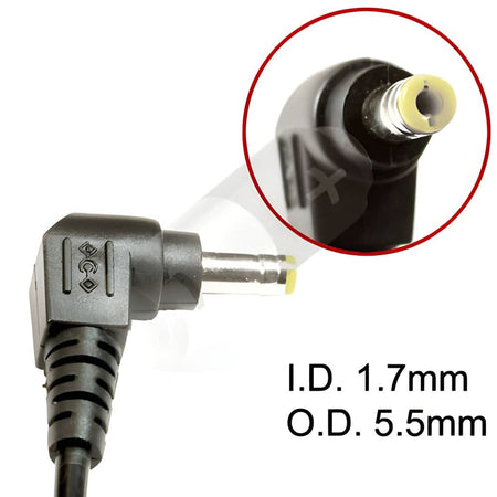 Acer Aspire 5735Z 5749 5742 5552 5251 5530 5610 5349 5736Z 5810TZ Series Laptop Charger AC Adapter Power Cord (1.7 x 5.5mm) [19V 3.42A 65W] - Compatible Adapter