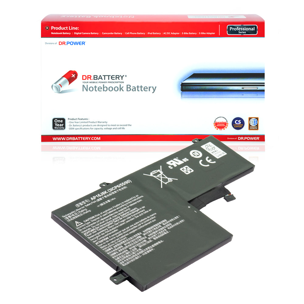 KT.0030G.015 Battery for Acer Chromebook 11 N7 C731 C731T Series Acer Chromebook 11 C731 C731T Series Laptop AP16J8K 3ICP6/55/90 [11.1V] Compatible Battery