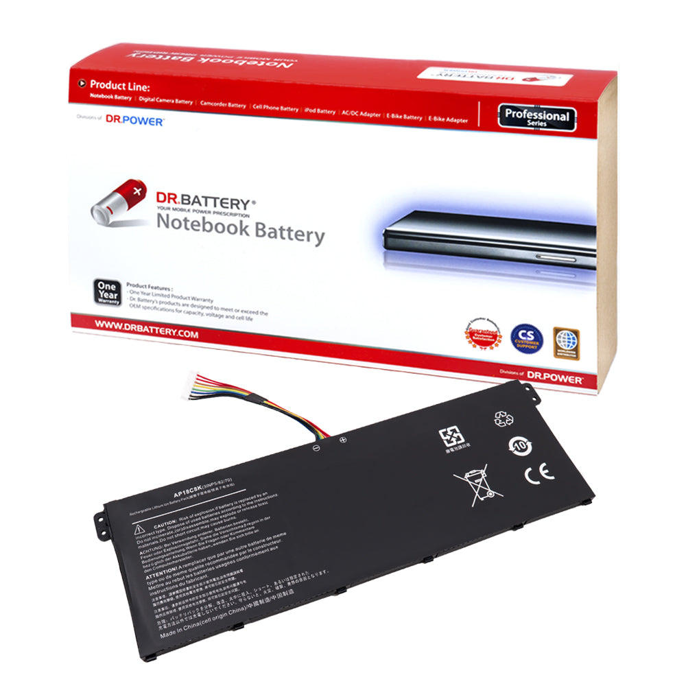 Acer Aspire 5 A515-56 A515-56G A515-56T A514-52 A514-52K A514-54 A514-54G Series Laptop Battery AP18C8K 3INP5/82/70 [11.25V/11.55V] Compatible Battery