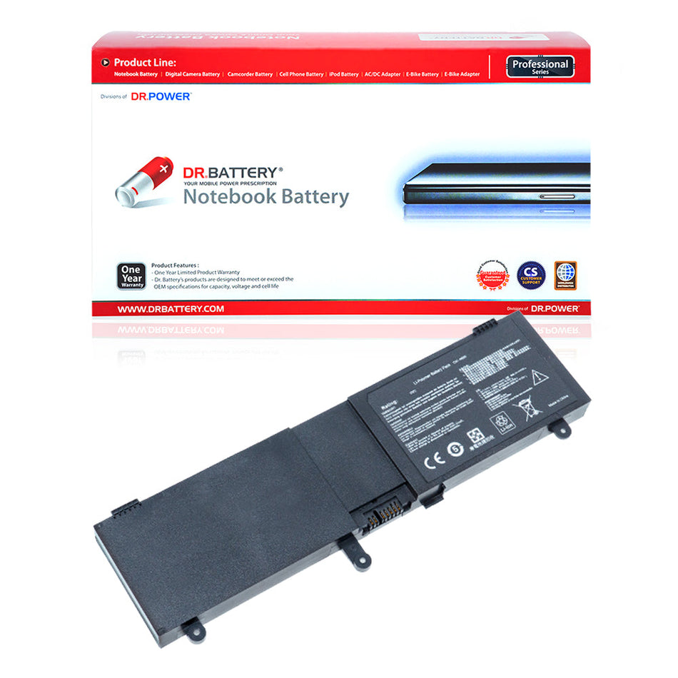 Asus N550J N550JV N550JA N550JK N550JX N550LF N550 Series Laptop Battery C41-N550 0B200-00390000 0B200-00390100 C41N550 [15V] Compatible Battery