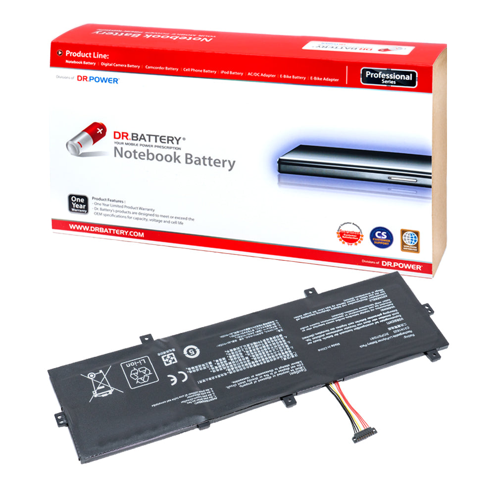 Asus Zenbook UX430UA UX430UQ UX430UN UX430UNR Series Laptop Battery C31N1620 0B200-02370000 0B200-02370200 3ICP5/70/81 0B200-02370100 0B200-02860000 [11.55 V] Compatible Battery