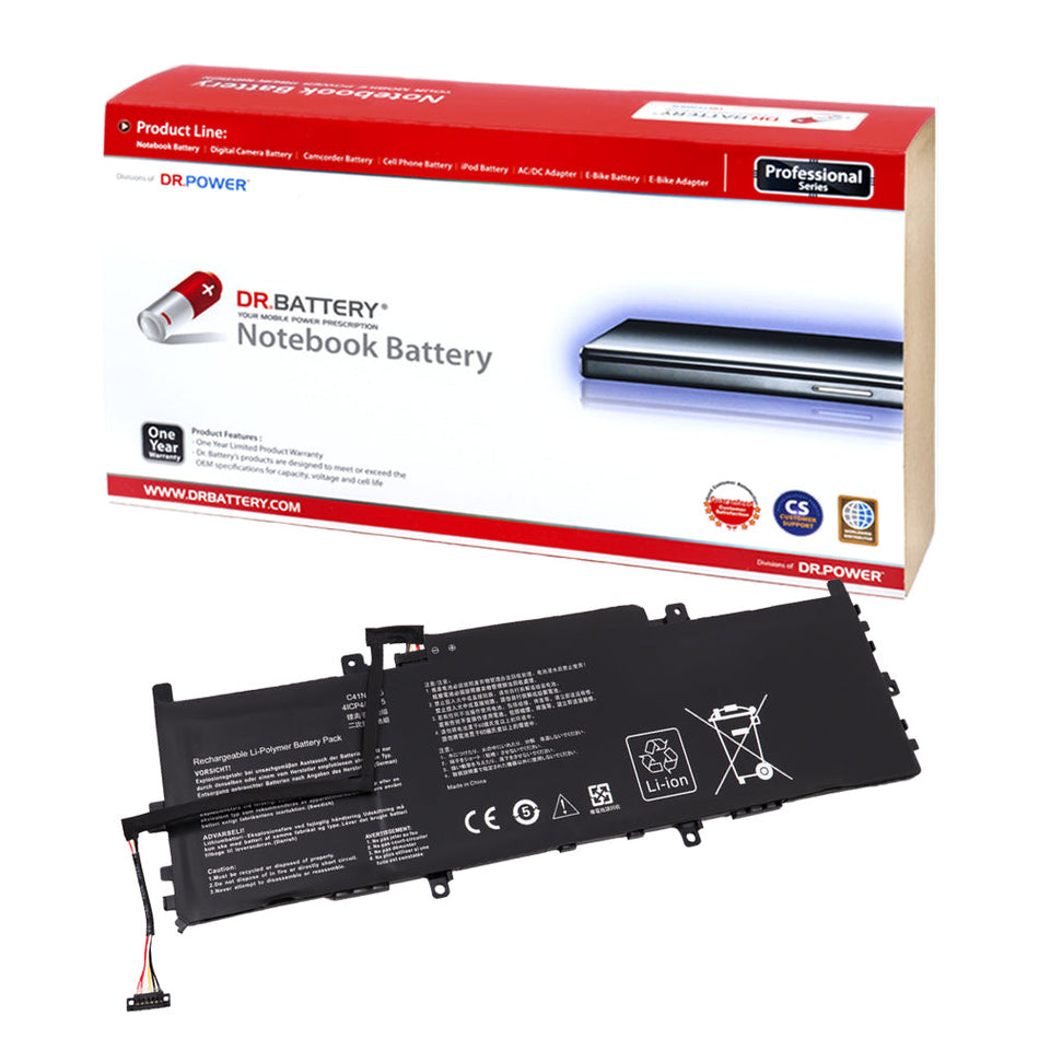 Asus ZenBook 13 UX331FA UX331FAL UX331FN UX331UA UX331UAL UX331UN Series Laptop Battery C41N1715 0B200-02760000 4ICP4/72/75 [15.2V/15.4V] Compatible Battery