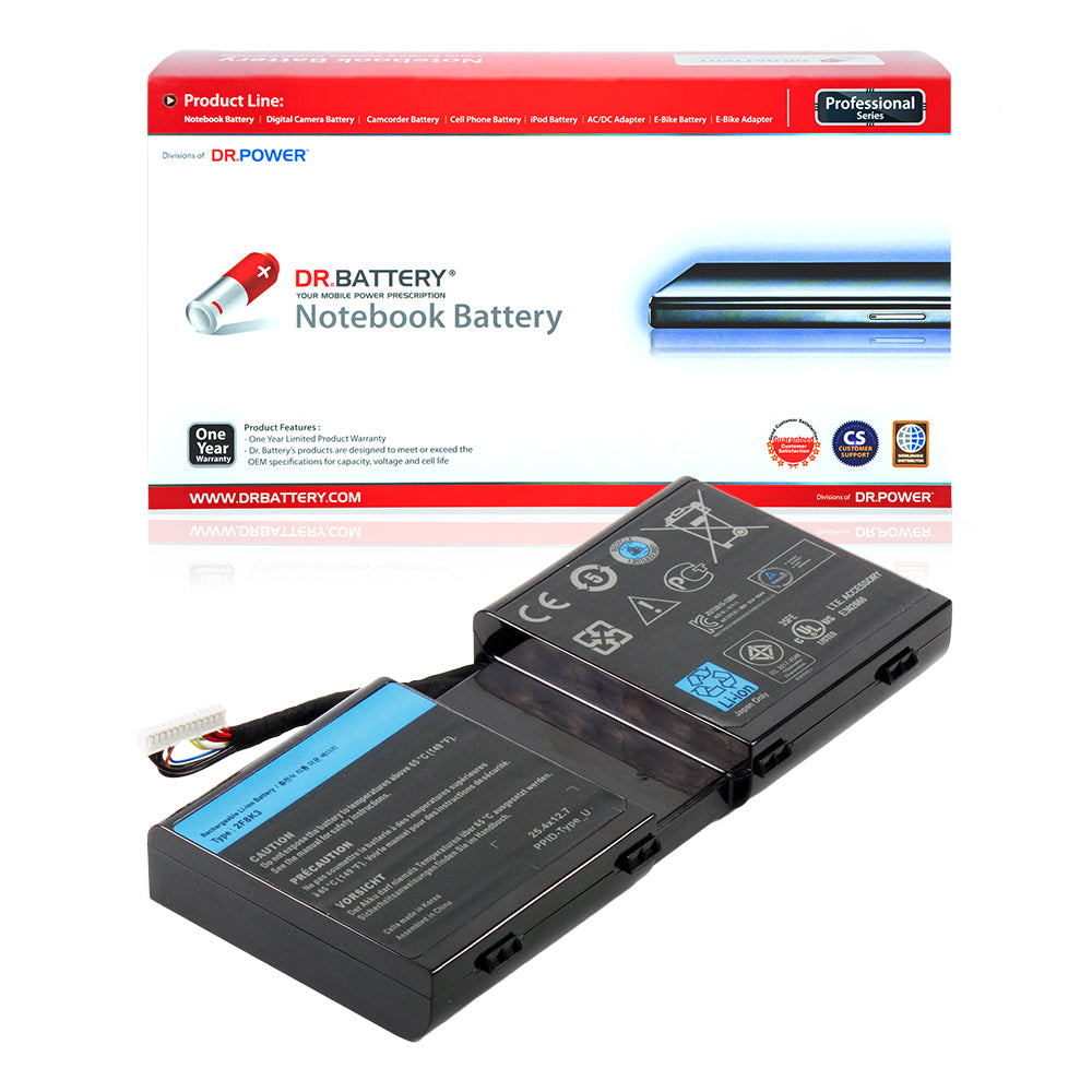 Dell Alienware 17 R1 M17x R5 Series Laptop Battery 2F8K3 KJ2PX G33TT 02F8K3 0G33TT 0KJ2PX 451-BBCB [14.8V] Compatible Battery